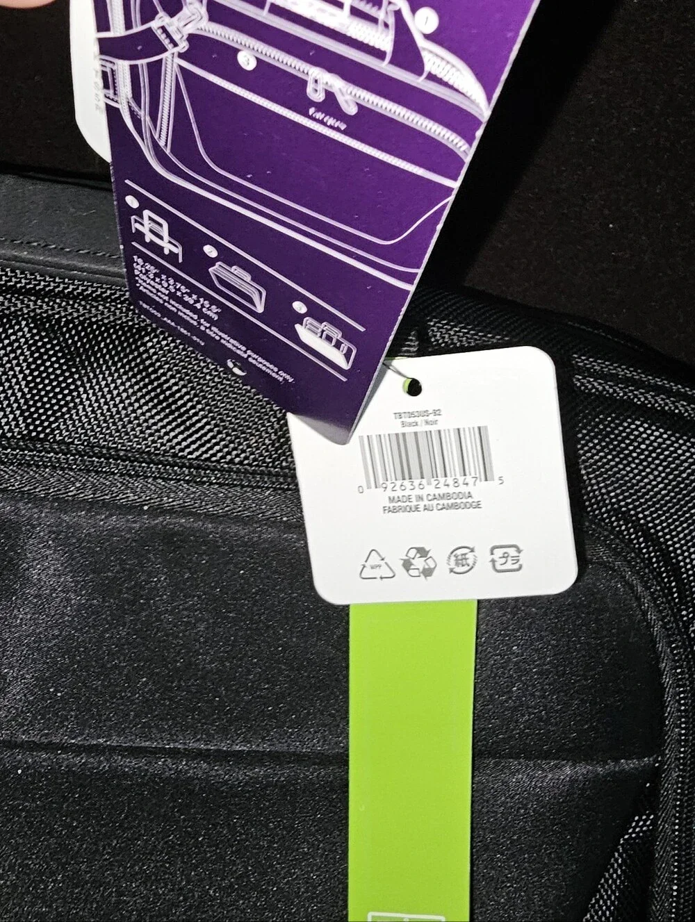 NWT Targus Black Laptop Bag with Front Pocket 15.6